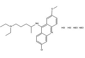Mepacrine hydrochloride structure, CAS 6151-30-0