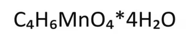 Manganese(II) acetate tetrahydrate structure, CAS 6156-78-1