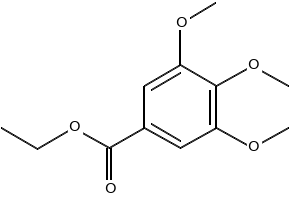 Ethyl 3,4,5-trimethoxybenzoate structure, CAS 6178-44-5