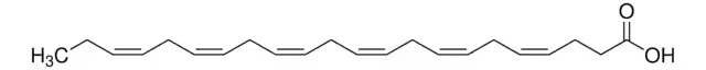 cis-4,7,10,13,16,19-Docosahexaenoic acid structure, CAS 6217-54-5