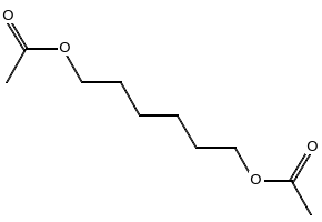 1,6-Diacetoxyhexane structure, CAS 6222-17-9