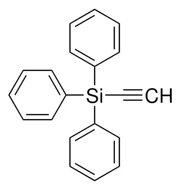 (Triphenylsilyl)acetylene structure, CAS 6229-00-1