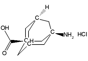 3-Amino-1-adamantanecarboxylic acid hydrochloride structure, CAS 6240-01-3