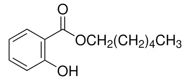 Hexyl salicylate structure, CAS 6259-76-3