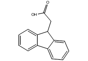 Fluorene-9-acetic acid structure, CAS 6284-80-6