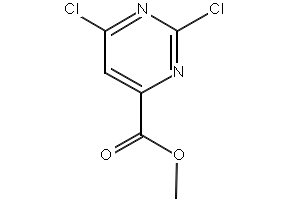Methyl 2,4-dichloropyrimidine-6-carboxylate structure, CAS 6299-85-0