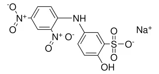4-Amino-3-methoxyazobene-3'-sulfonic acid sodium salt structure, CAS 6300-07-8