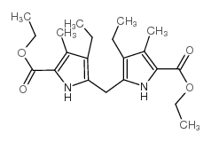 Diethyl 5,5'-methylenebis(4-ethyl-3-methyl-2-pyrrolecarboxylate) structure, CAS 6305-93-7