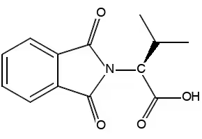 2-Phthalimido-3-methylbutanoic acid structure, CAS 6306-54-3
