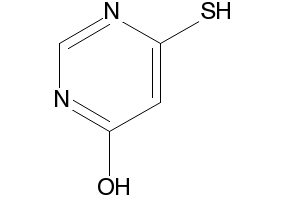 6-Mercapto-4(1H)-pyrimidinone structure, CAS 6311-83-7