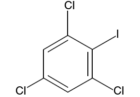 2,4,6-Trichloroiodobenzene structure, CAS 6324-50-1