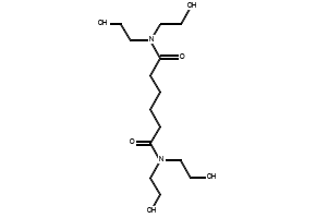 N,N,N',N'-Tetrakis(2-hydroxyethyl)adipamide structure, CAS 6334-25-4