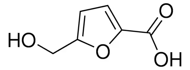 5-Hydroxymethyl-2-furancarboxylic acid structure, CAS 6338-41-6
