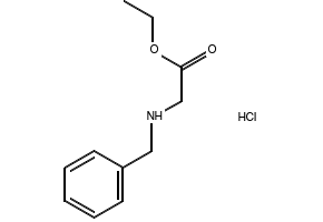 N-Benzylglycine ethyl ester hydrochloride structure, CAS 6344-42-9