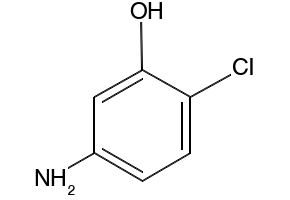 2-Chloro-5-aminophenol structure, CAS 6358-06-1