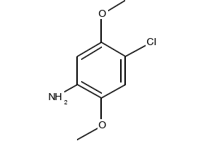 2,5-Dimethoxy-4-chloroaniline structure, CAS 6358-64-1