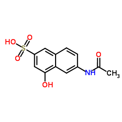 6-Acetamido-4-hydroxynaphthalene-2-sulphonic acid structure, CAS 6361-41-7