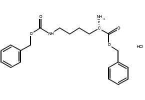 N6-Cbz-L-Lysine benzyl ester hydrochloride structure, CAS 6366-70-7