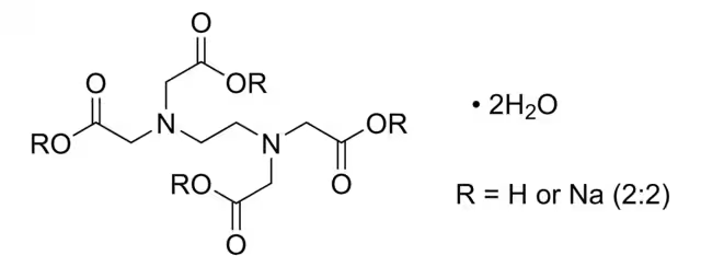 Disodium edetate dihydrate structure, CAS 6381-92-6