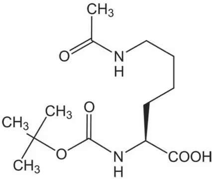 N-Boc-N'-acetyl-L-lysine structure, CAS 6404-26-8