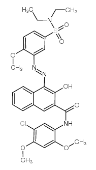 Pigment Red 5 structure, CAS 6410-41-9