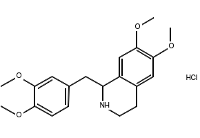 Tetrahydropapaverine hydrochloride structure, CAS 6429-04-5