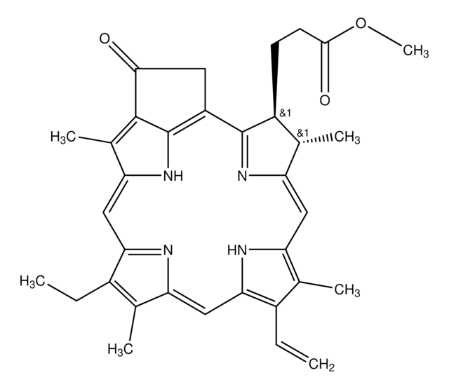 Pyropheophorbide-alpha methyl ester structure, CAS 6453-67-4