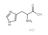 DL-Histidine hydrochloride structure, CAS 6459-59-2