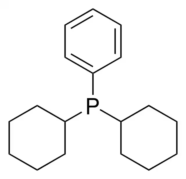 Dicyclohexylphenylphosphine structure, CAS 6476-37-5