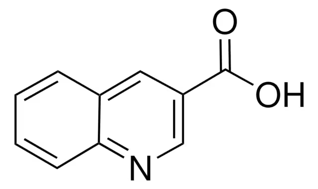 3-Quinolinecarboxylic acid structure, CAS 6480-68-8