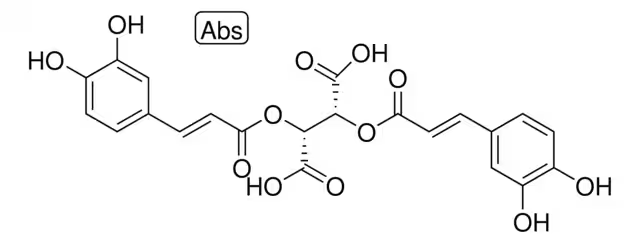 Chicoric acid structure, CAS 6537-80-0