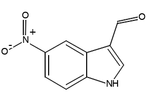 5-Nitro-1H-indole-3-carbaldehyde structure, CAS 6625-96-3