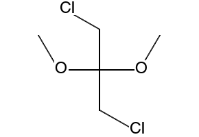 1,3-Dichloro-2,2-dimethoxypropane structure, CAS 6626-57-9