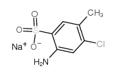 Sodium 4-amino-6-chlorotoluene-3-sulphonate structure, CAS 6627-59-4