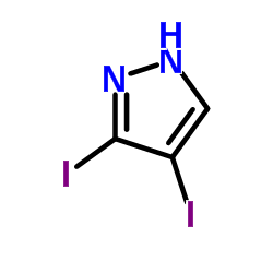 3,4-Diiodopyrazole structure, CAS 6645-70-1