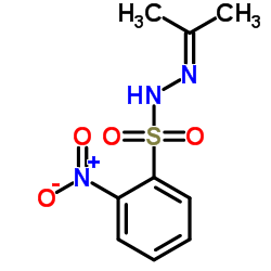 N-Isopropylidene-N'-2-nitrobenzenesulfonyl hydrazine structure, CAS 6655-27-2