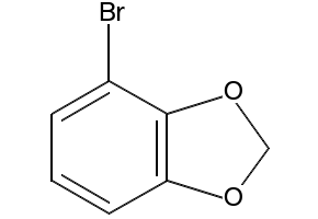 4-Bromo-1,3-benzodioxole structure, CAS 6698-13-1