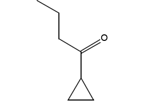 Cyclopropyl propyl ketone structure, CAS 6705-46-0