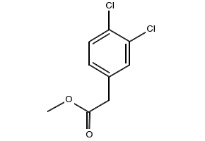 Methyl 3,4-dichlorophenylacetate structure, CAS 6725-44-6