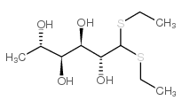L-Rhamnose diethyl mercaptal structure, CAS 6748-70-5