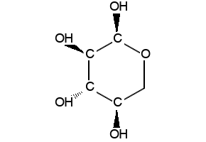 D-Xylose structure, CAS 6763-34-4