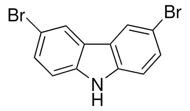 3,6-Dibromocarbazole structure, CAS 6825-20-3