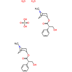 Hyoscyamine sulphate hydrate structure, CAS 6835-16-1