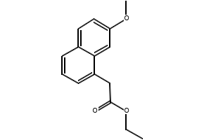 7-Methoxy-1-naphthaleneacetic acid ethyl ester structure, CAS 6836-21-1