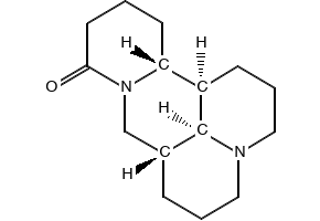 Sophoridine structure, CAS 6882-68-4