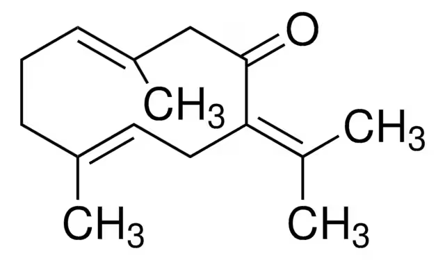 (E,E)-Germacra-3,7(11),9-trien-6-one structure, CAS 6902-91-6