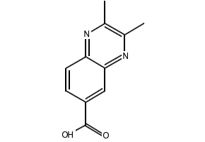 6-Quinoxalinecarboxylic acid structure, CAS 6925-00-4
