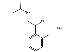 Clorprenaline hydrochloride structure, CAS 6933-90-0