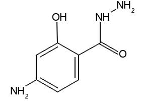 4-Amino-2-hydroxybenzenecarbohydrazide structure, CAS 6946-29-8