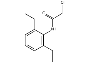 2-Chloro-N-(2,6-diethylphenyl)acetamide structure, CAS 6967-29-9